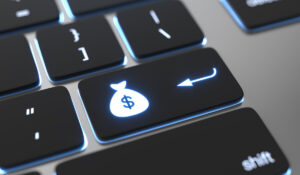 keyboard with money icon