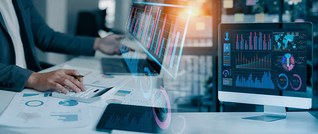 Project management business technology concept