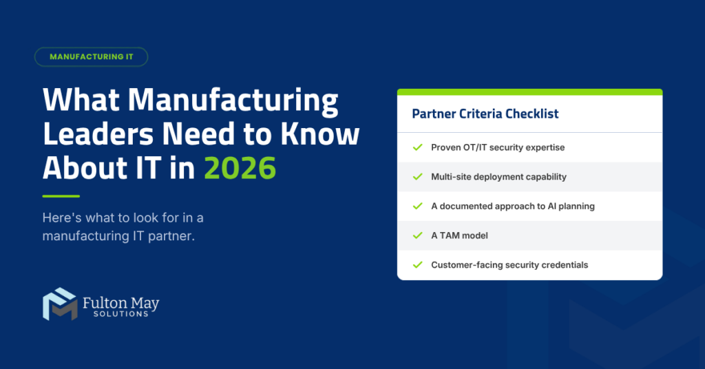 Manufacturing IT in 2026
